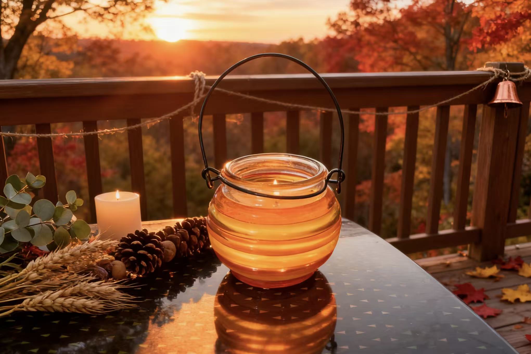 Honey Jar Candle with handle